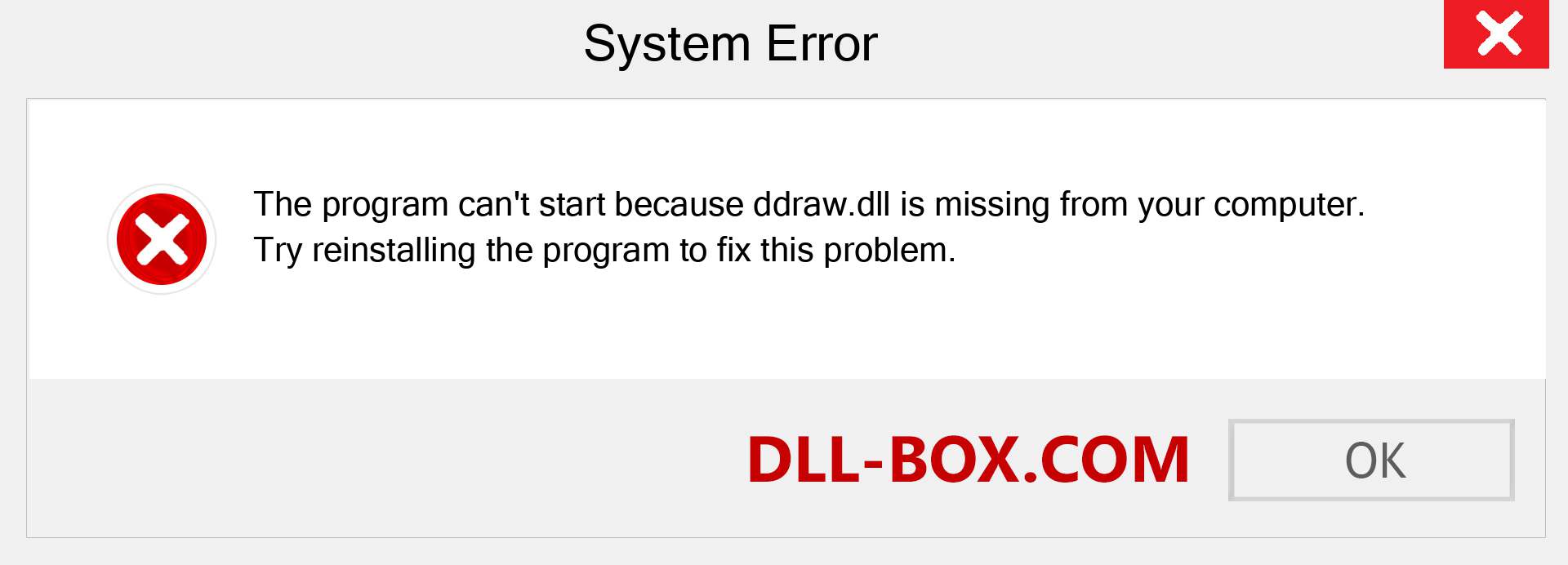  ddraw.dll file is missing?. Download for Windows 7, 8, 10 - Fix  ddraw dll Missing Error on Windows, photos, images
