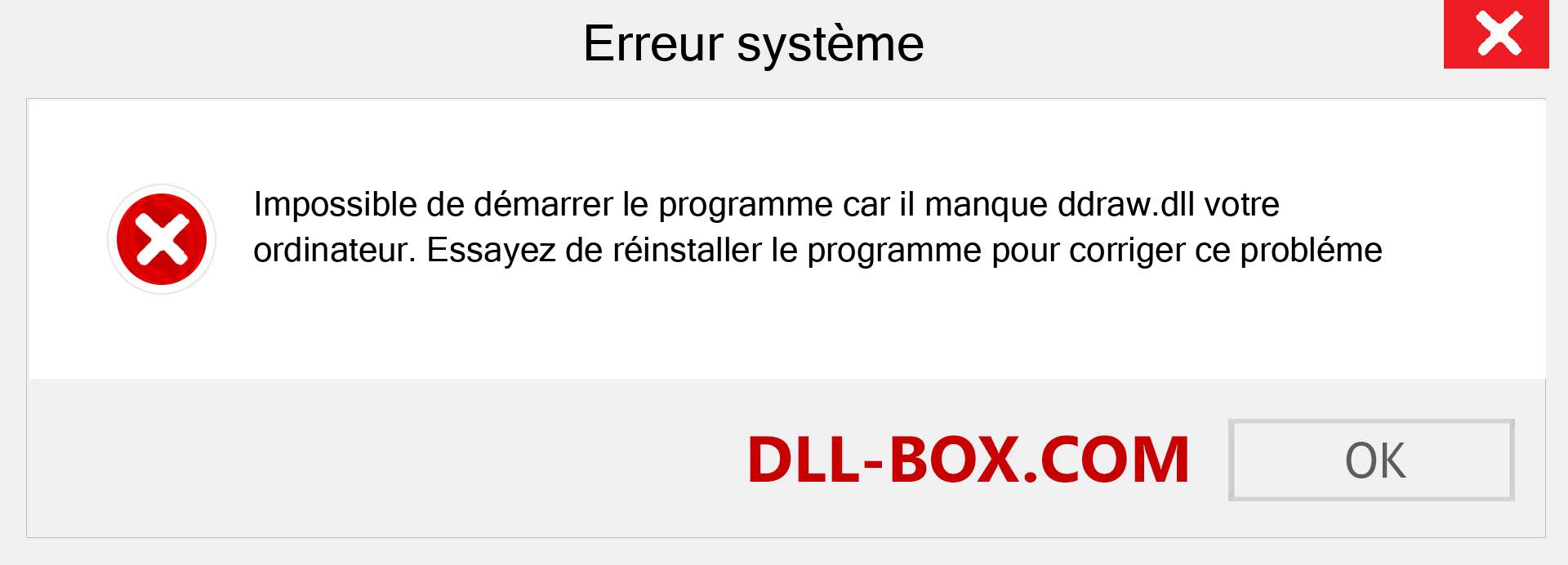 Le fichier ddraw.dll est manquant ?. Télécharger pour Windows 7, 8, 10 - Correction de l'erreur manquante ddraw dll sur Windows, photos, images